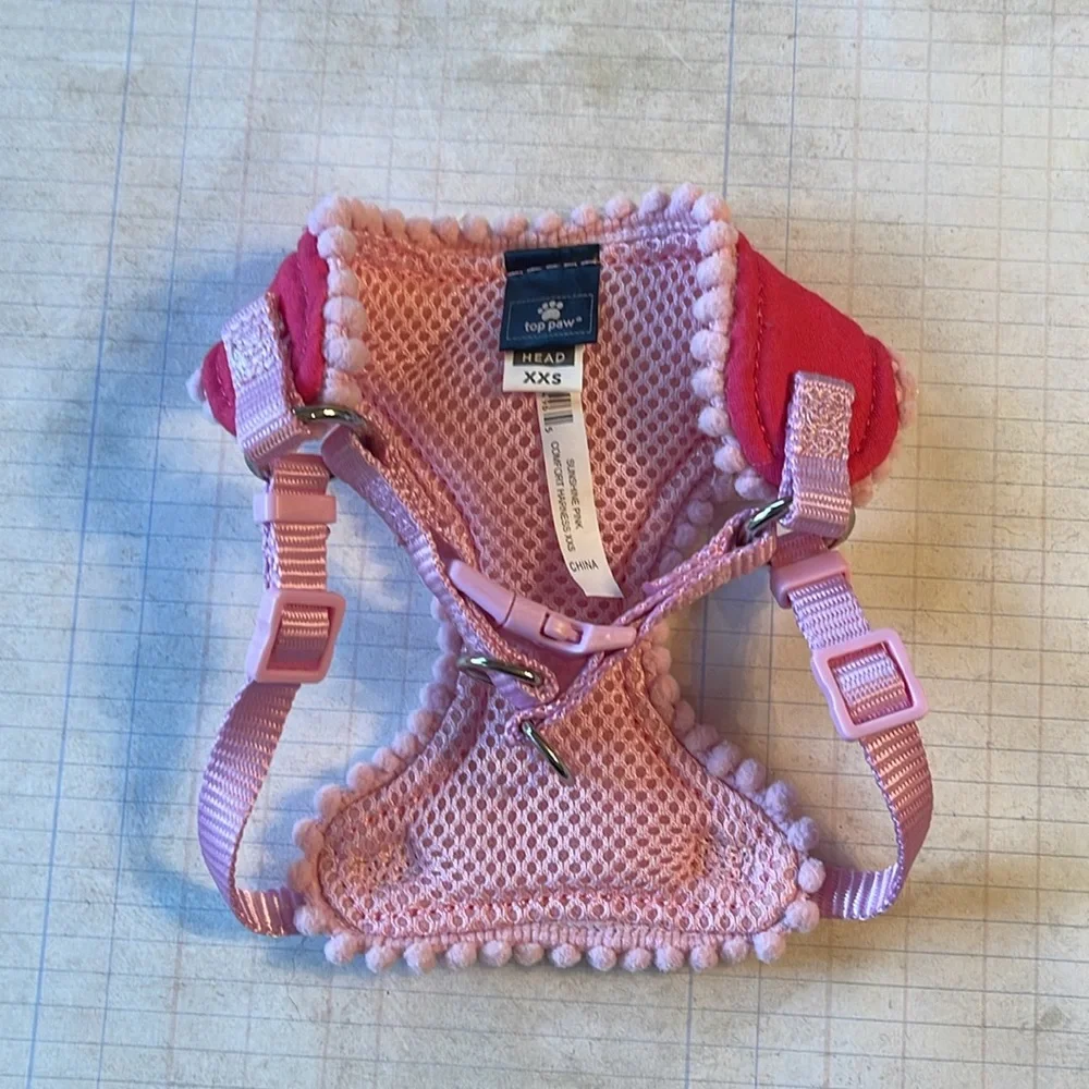 Top Paw Smiley Sunshine Pink Pet Harness
